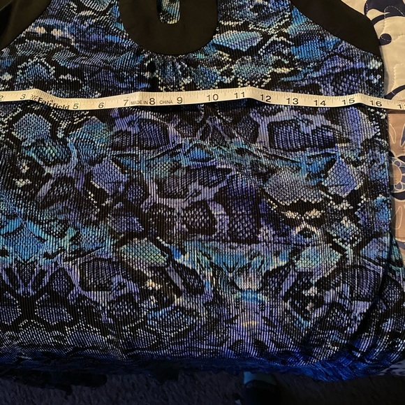 Spring sleeveless patterned midi dress - Picture 4 of 5